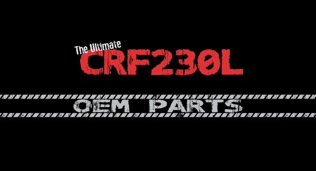 Common CRF230L OEM Part Numbers